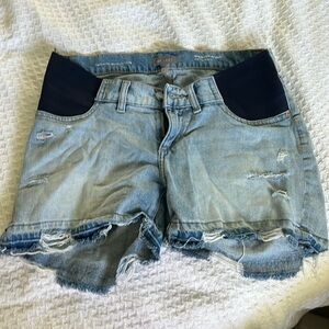 DL1961 maternity denim shorts